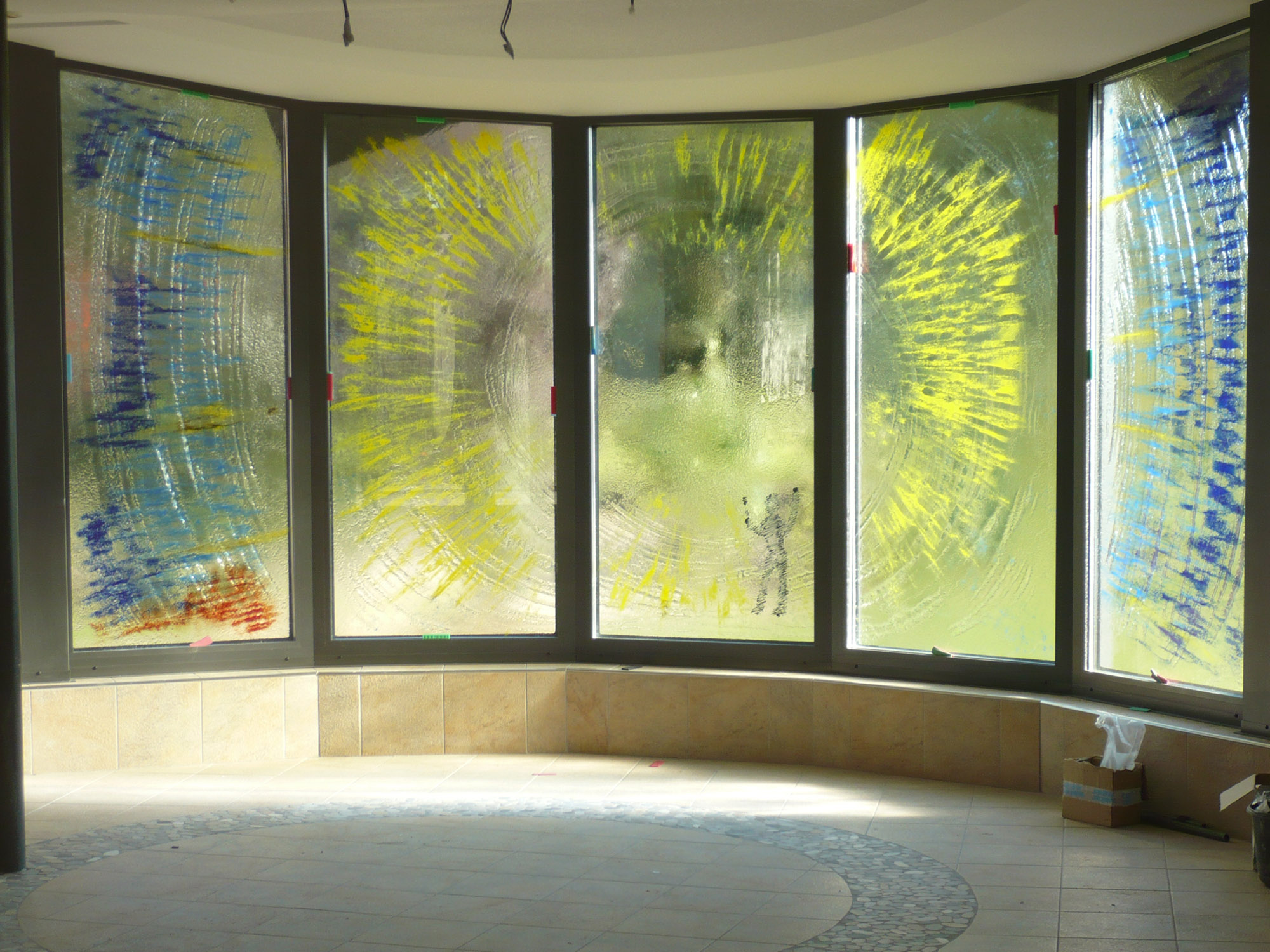 Beispiel 3, Glasmalerei