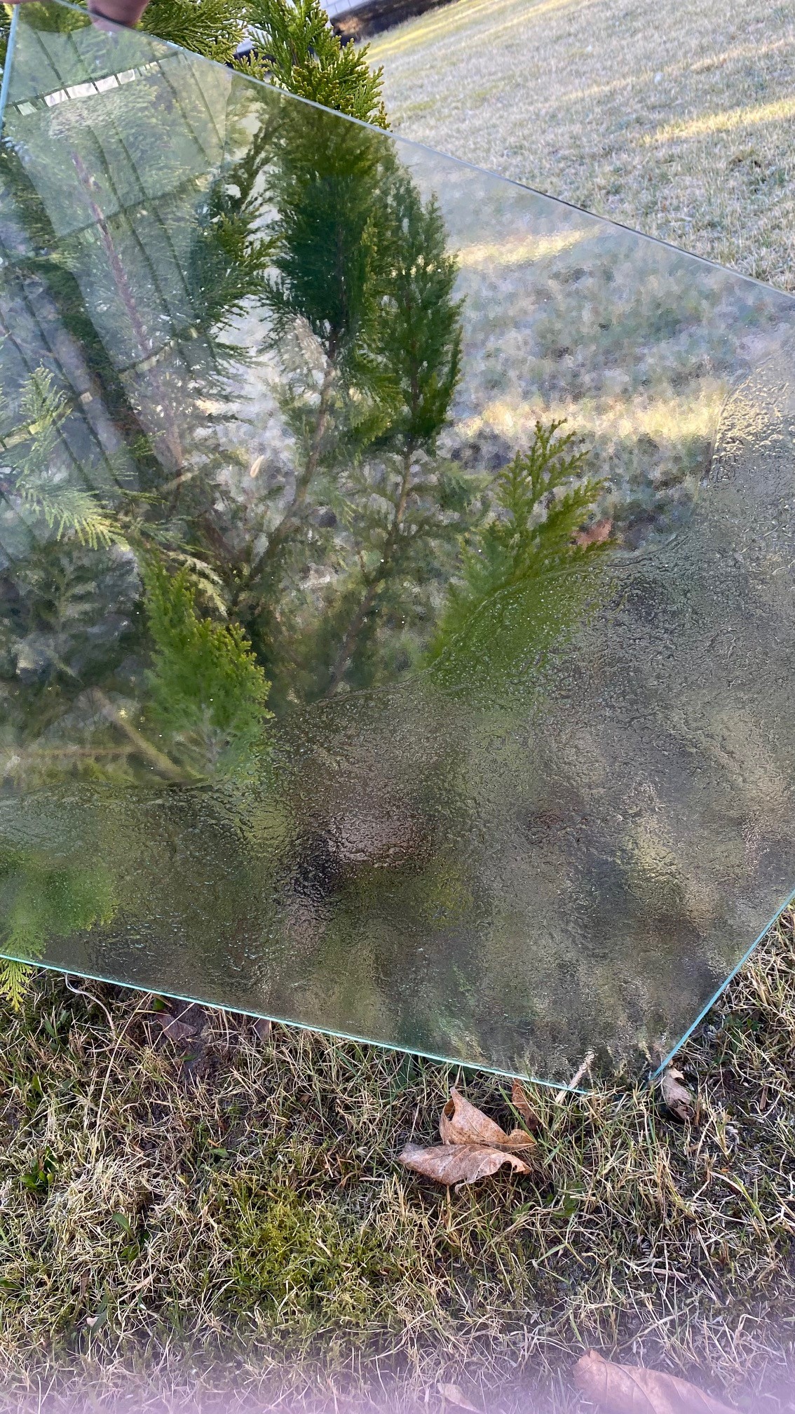Reliefglas Verlauf